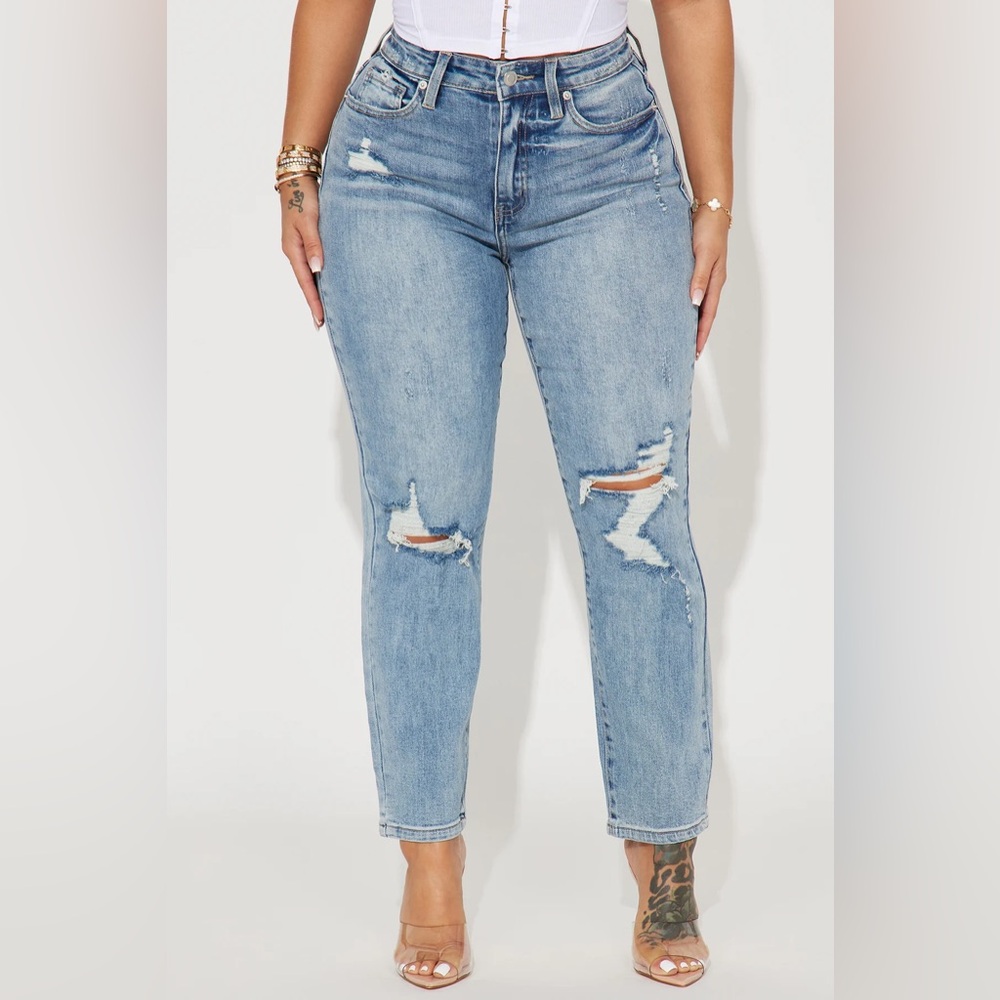 ❥𝐞𝐮𝐧𝐢𝐧𝐚: Super High Rise Mom Jean Ankle - Picture 4 of 10